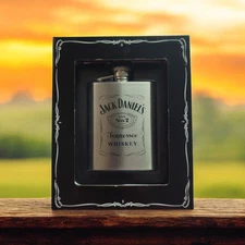 Jack Daniel's old no.7 stainless steel flask