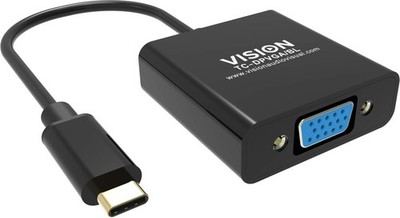 Vision Videoschnittstellen-Converter - VGA USB - USB-C M bis HD-15 W - Adapter -