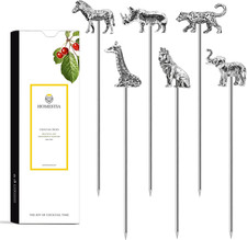 Metal Cocktail Picks for Drinks, 4.7" Animal Series Cocktail Toothpicks Cocktail
