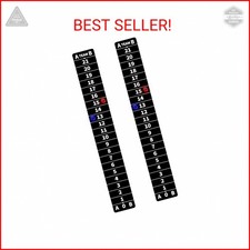 AIWEILUCK 2 Pack Cornhole Scoreboards Black, Magnetic Decal with Score Keepers f