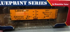 HO Branchline Blueprint Series 40' ACF Lakeshire Cheese Wood Reefer #12002