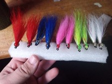Set Of 10 Size 2/0 Saltwater Bait fish Flies