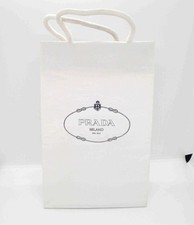 Authentic White Prada Milano Dal 1913 Empty Secret Paper Gift Shopping Bag