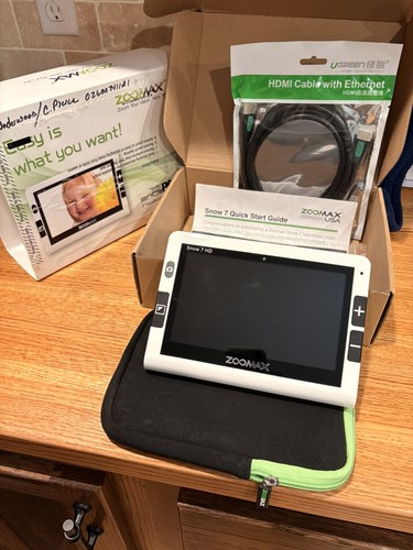 Zoomax Snow 7" HD Portable Video Magnifier EM-RV7V NO CHARGER