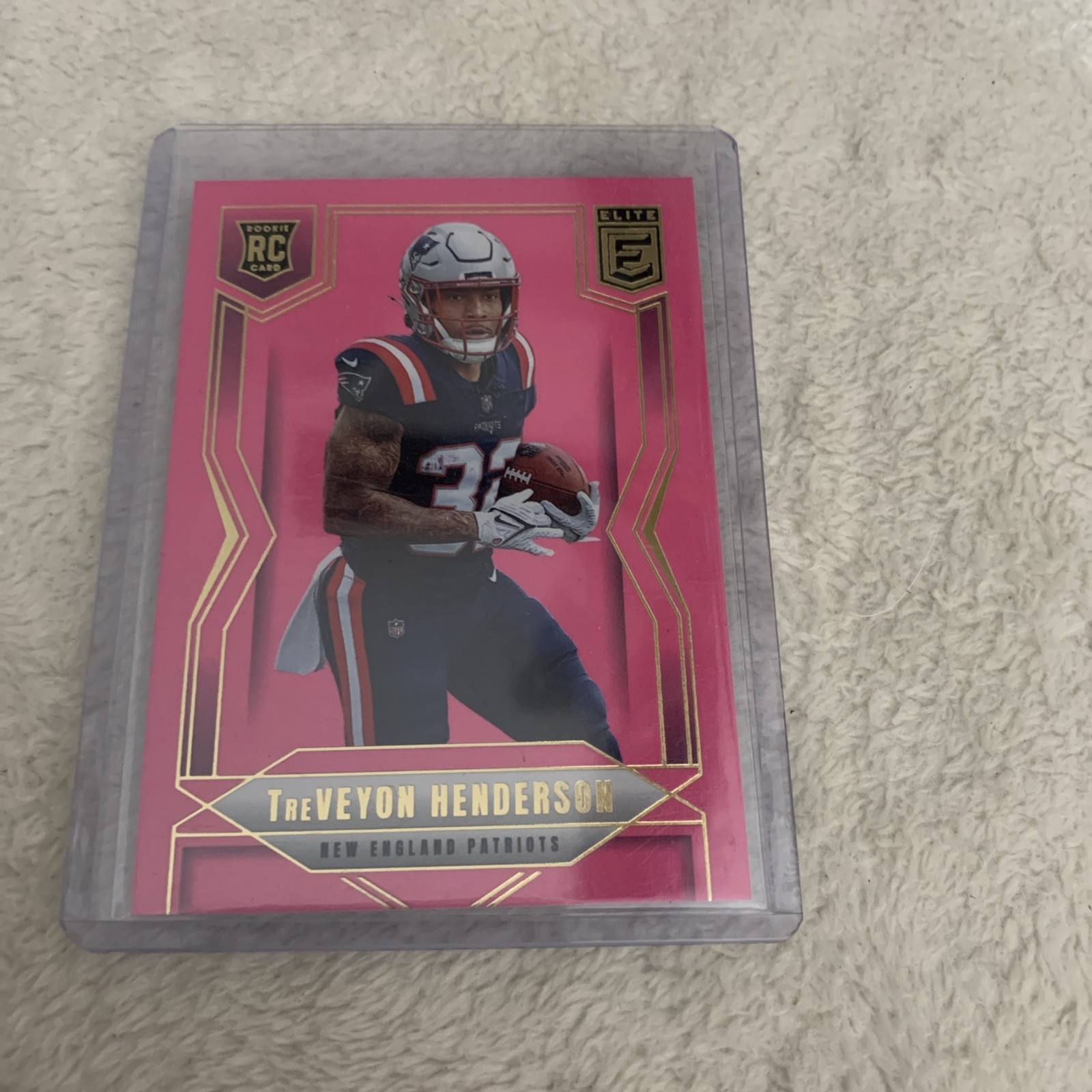 2025 Panini Donruss Elite - Rookies Treveyon Henderson #152 Pink Ink (RC)