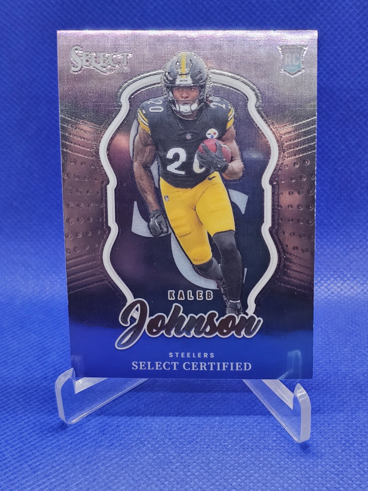 2025 Panini Select - Select Certified Rookies Kaleb Johnson #22 (RC)