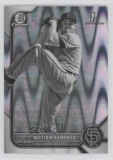 2022 Bowman Draft Chrome Black & White RayWave Refractor William Kempner c5r