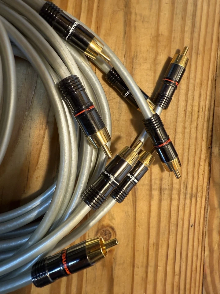 Tsunami RCA800PR-6 Triple Shielded Gold pearl 100% Oxygen Free 6 Ft X 4 Sets - Image 3 of 4