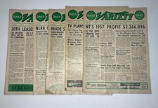 5x Lot Daily Variety Magazine Hollywood 1957-71 Sinatra, Rock Hudson, FTA Insert