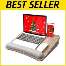 Lap Laptop Desk with Pillow Cushion - Fits 15.6" Laptop