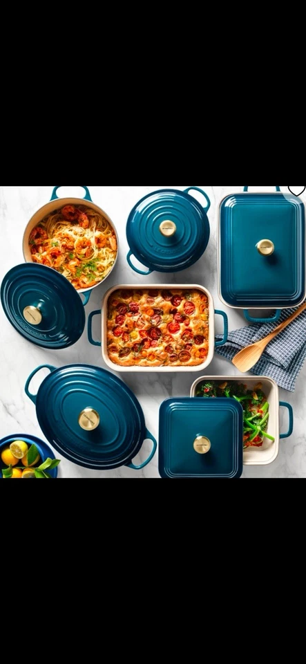 ~Le Creuset *NUEVO* Horno Holandés Redondo 7.25Qt - Hierro Fundido Esmaltado -*Agave... Foto 3 de 4