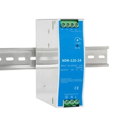 24V 5A 120W DIN Rail Power Supply NDR120-24 with Dual Output 120vac to 24vdc