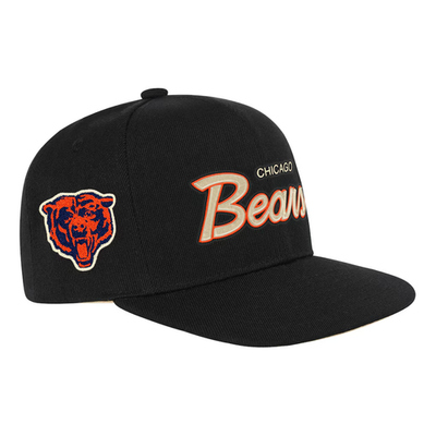 Youth Mitchell & Ness Black Chicago Bears Cream Team Script