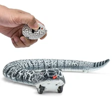 Top Race Remote Control Rattle Snake - Realistic Robot Snake Toy with Infrare...