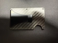 Men's RFID Blocking Slim Money Clip Carbon Fiber Wallet ID Credit Card Holder