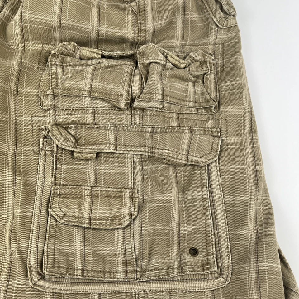 Винтажные Plugg грузовые шорты мужской размер 36 мешковатые Skater хипстер 12 карманов - Изображение 4 из 4