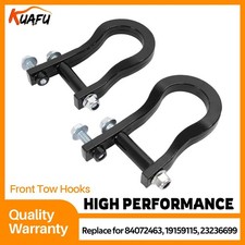 Front Tow Hooks 84072463 Left Right For Chevy Silverado Gmc Sierra 1500 07-19