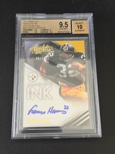 2014 Absolute Ink Franco Harris Spectrum Gold Auto Autograph /25 BGS 9.5 HOF