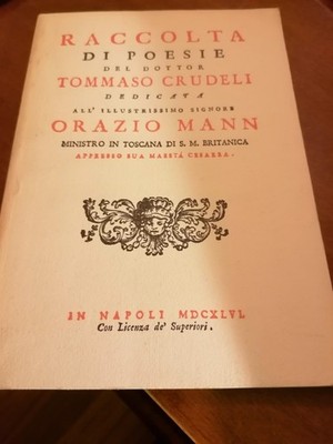 T. Crudeli. Gedichtsammlung von Dr. Tommaso Crudeli. Genua 1987