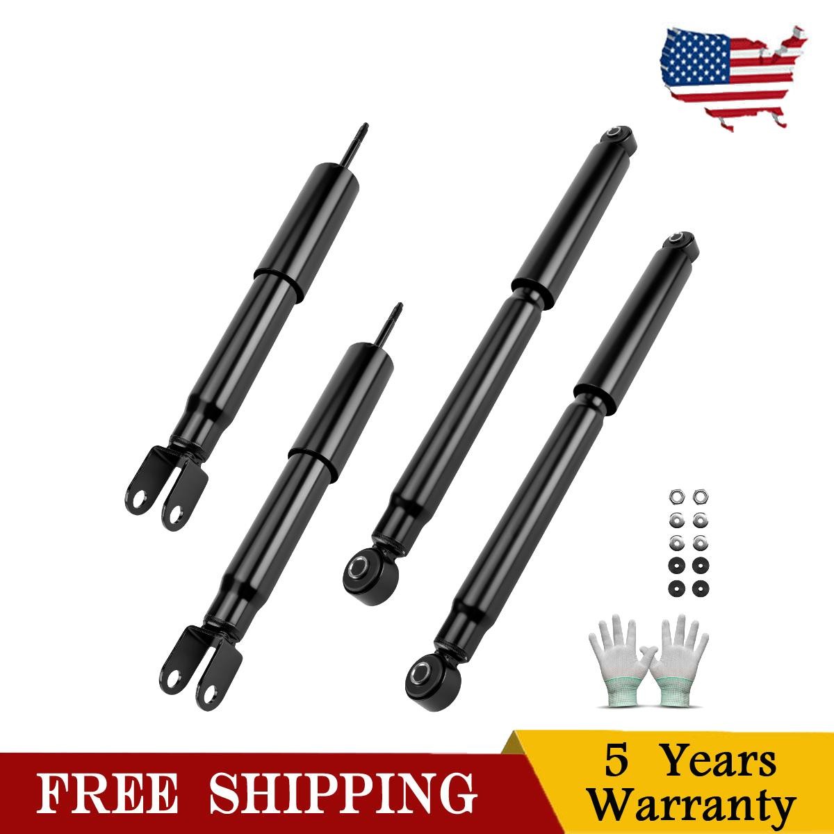 4pcs Front Rear Shocks Absorber For GMC Yukon XL 1500 Chevrolet Tahoe Suburban