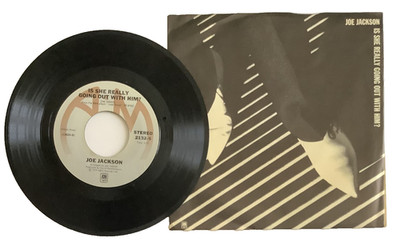 JOE JACKSON IS SHE REALLY GOING OUT WITH HIM? 45 RPM VINYL PIX SLEEVE 1979 - NEW