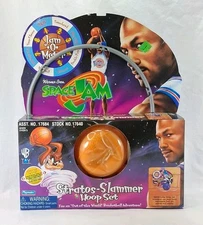Vintage SPACE JAM Stratos-Slammer Basketball Hoop Set Michael Jordan 1996 NEW