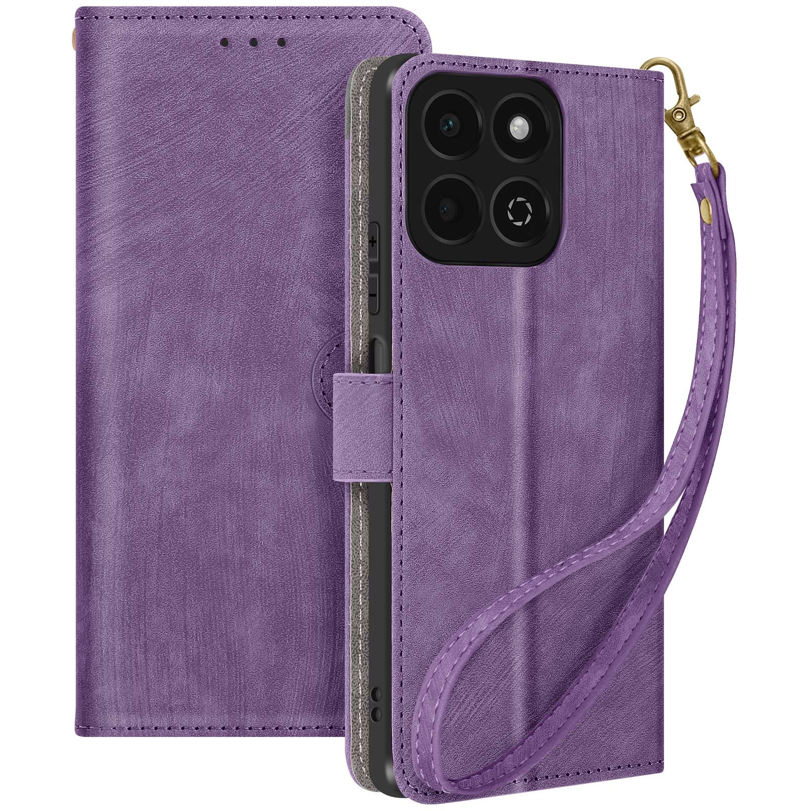 Coque Honor 200 Smart violette pour ne plus jamais oublier vos cartes bancaires