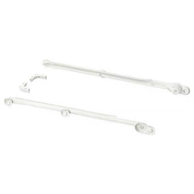 2 Stück KOMPLEMENT Ausziehschiene für Körbe Aufbewahrung Organizer Weiß 58 cm UK 