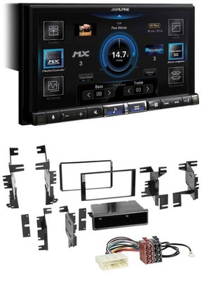 Alpine DAB 2DIN USB Bluetooth MP3 Autoradio für Nissan Cube ab 09 Frontier ab 13