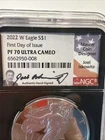 2022-W Joel Iskowitz Signed NGC PF70 Ultra Cameo $1 First Day of Issue  030142