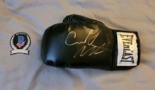 Curmel Moton signed autographed Everlast boxing glove Beckett BAS COA #BS64205