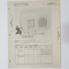 Arvin Models 544 544A AM Table Top Radio SAMS Photofact   1946