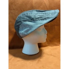 Stetson Mens Large Gray Newsboy Driving Cap 100% Polyester