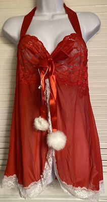 Mathea Women s Baby Doll Sexy Red Christmas Set, XL | eBay