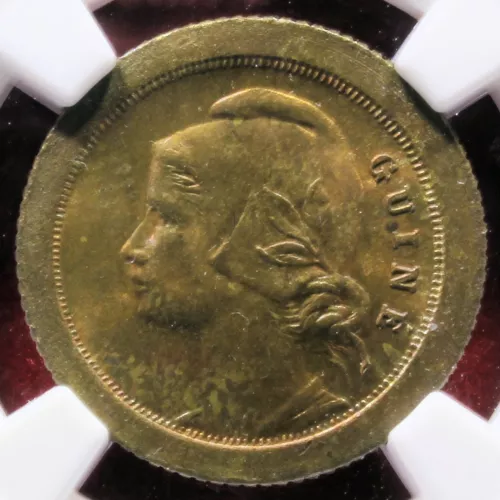 Guinea-Bissau - 1933 5c KM#1 in NGC MS 64 RB