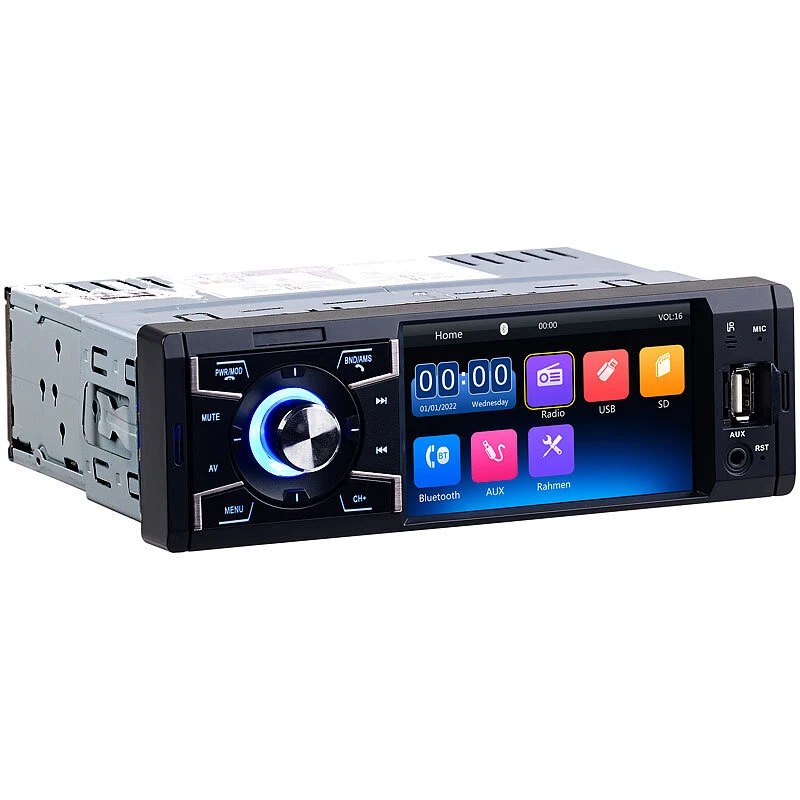 Creasono MP3-Autoradio mit TFT-Farbdisplay, Bluetooth, Freisprecher, 4x 45 Watt - Bild 3 von 4