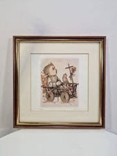 Hummel Germany Print Limited Edition 278/500, Signed, Framed Under Glass,B9