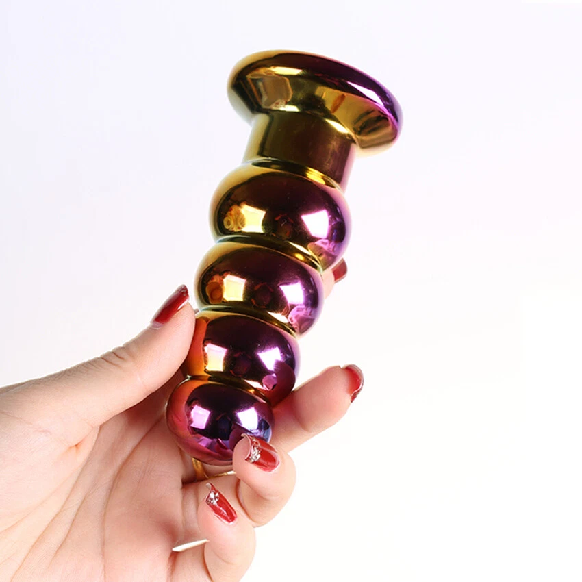 Waterproof Dildo Glass Vibrator G-spot Sex Toys Anal Butt Plug Prostate Massager - Image 4 of 4