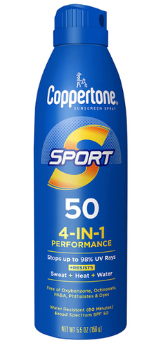 coppertone sport sunscreen continuous spray spf 50