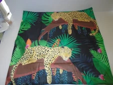 New 17" Lovely Plush Jaguar Jungle  Decorative Pillow Cover