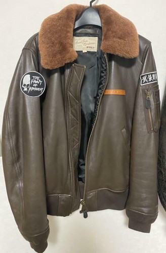 AVIREX B-15 Flight Jacket Coat Skull 