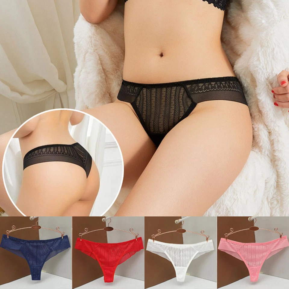 Frauen Sexy Spitze Höschen Niedrige Taille Unterwäsche Tanga Weibliche G ∧ - Bild 3 von 4