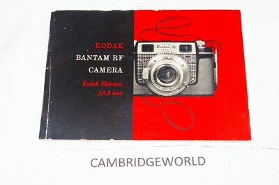 KODAK BANTAM RF CAMERA INSTRUCTION MANUAL GUIDE BOOK ORIGINAL GENUINE