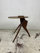 Tavolino brutalista artigianale legno anni 60’ vintage design