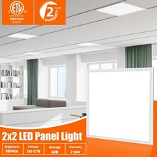 4Pack 2x2 Led Flat Panel Light Drop Ceiling Troffer Office Recessed Lights 5000K