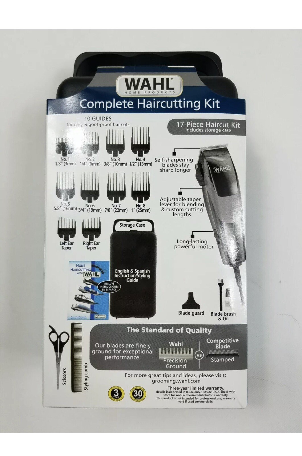 WAHL Complete Haircutting Kit 17 piece Hair Clippers Brand New Ships