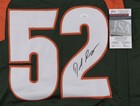 Denzel Perryman Signed Miami Hurricane Jersey (JSA COA) 2021 Pro Bowl Linebacker — photo 2