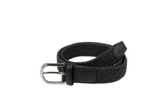 Pikeur Solid Braided Belt - Black/Silver