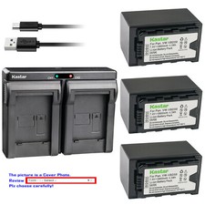 Kastar Battery Dual USB Charger for Panasonic VW-VBD58PPK VW-VBD78 VW-VBD98
