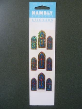 Hambly Studios Prismatic Stickers Stained Glass Windows Church 3 Modules
